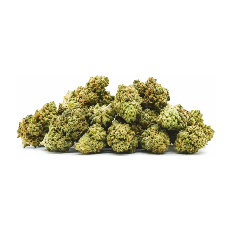 THCX Blumen Power Skunk Medium Buds – Seitenansicht
