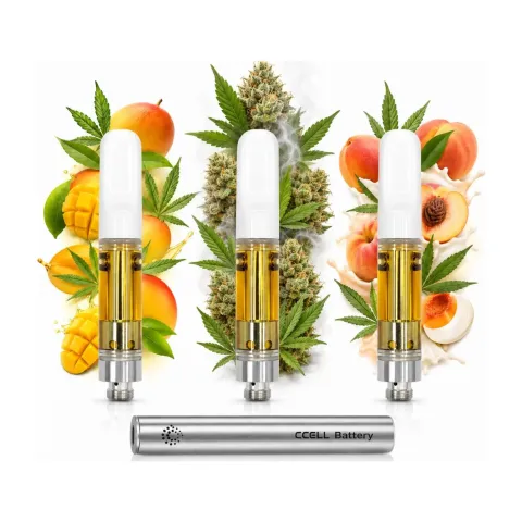 THCX Vape-Kartuschen Pack + CCELL M4 Batterie