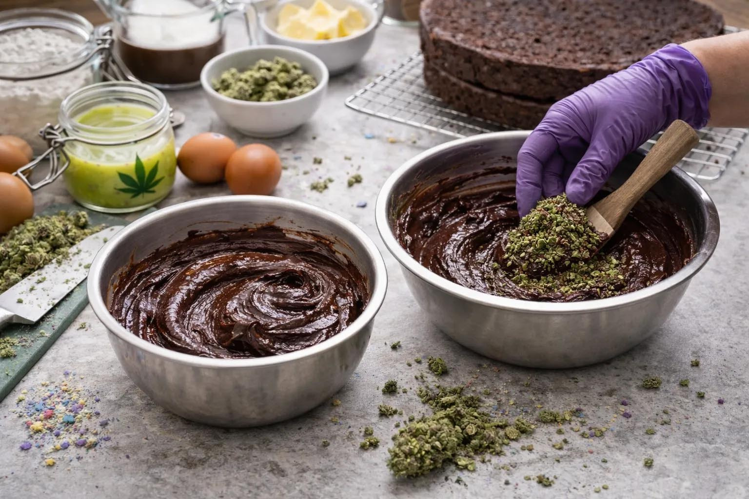 Rezept für Space Cake: Wie du einen gleichmäßigen Edible-Kuchen zu Hause backst